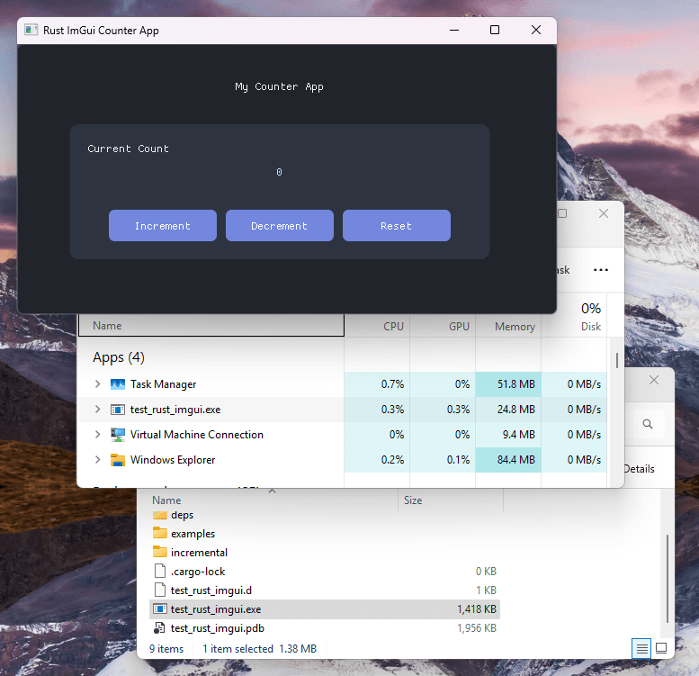 Dear ImGui with Glium and Winit: Cross Platform Desktop GUI Development (Rust)